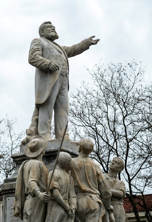 La statue de Jean Jaurès à Carmaux AFP